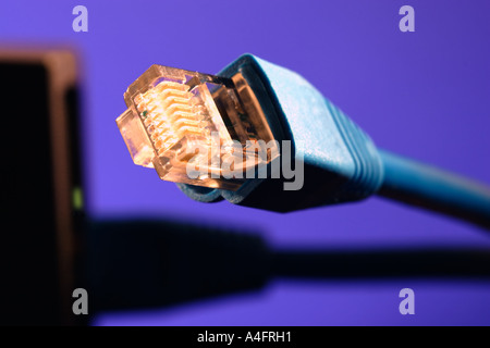 RJ-45 Kabel Stockfoto