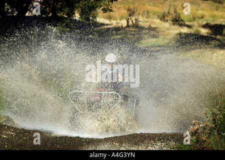 Quad fahren in Happy Valley Abenteuer Nelson Neuseeland Südinsel Stockfoto