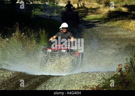 Quad fahren in Happy Valley Abenteuer Nelson Neuseeland Südinsel Stockfoto