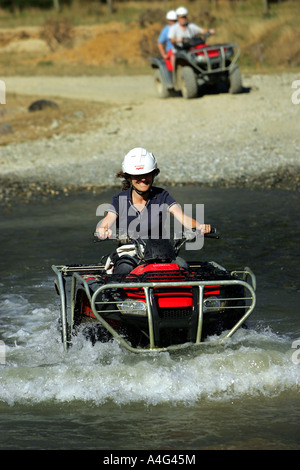 Quad fahren in Happy Valley Abenteuer Nelson Neuseeland Südinsel Stockfoto