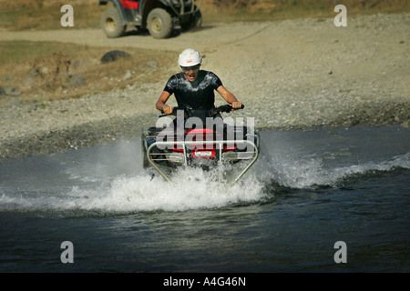 Quad fahren in Happy Valley Abenteuer Nelson Neuseeland Südinsel Stockfoto