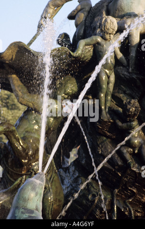 Teil der Neptunbrunnen in berlin Stockfoto