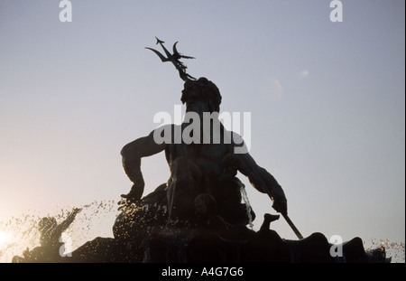 Neptunbrunnen in Berlin von dawn Stockfoto