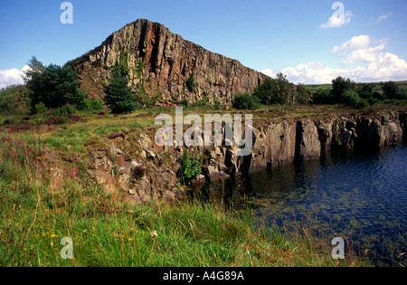 Cawfields Crag Hadrian s Wand Northumberland, England Stockfoto