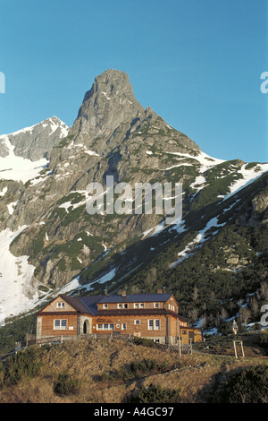 Hütte Chata Pri Zelenom Plese hohe Tatra Slowakei Stockfoto