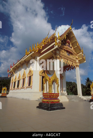 Der Wat Khunaram Tempel auf Koh Samui in Thailand Stockfoto