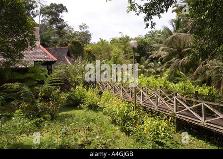 Malaysia Borneo Sabah Sepilok Nature Resort-Garten Stockfoto