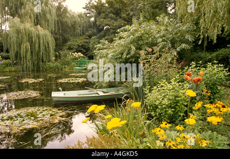 Frankreich Giverny Impressionist Künstler Claude Monets Wassergarten Stockfoto