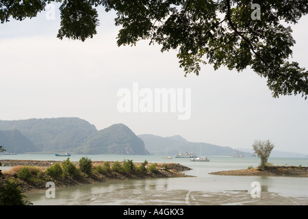 Malaysia Kedah Langkawi Kuah direkt am Meer Stockfoto