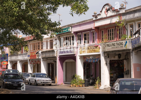 Malaysia Kedah Langkawi Kuah kolonialen Geschäftshäusern Stockfoto