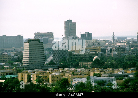 Karachi Pakistan Sind Geschäftsviertel erhöhten Blick auf skyline Stockfoto