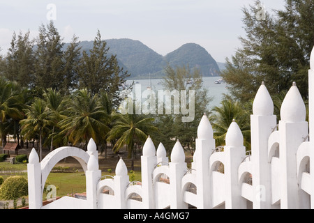 Malaysia Kedah Langkawi Kuah Strandpromenade vom CHOGM Park Stockfoto