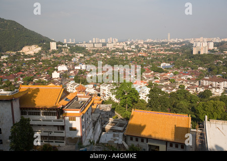 Malaysia Kedah Penang Luft Hitam Georgetown von Kek Lok Si-Tempel Stockfoto