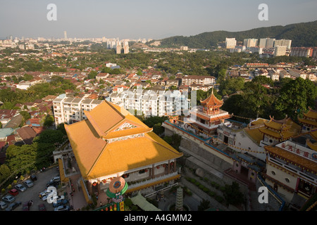 Malaysia Kedah Penang Luft Hitam Georgetown von Kek Lok Si-Tempel Stockfoto