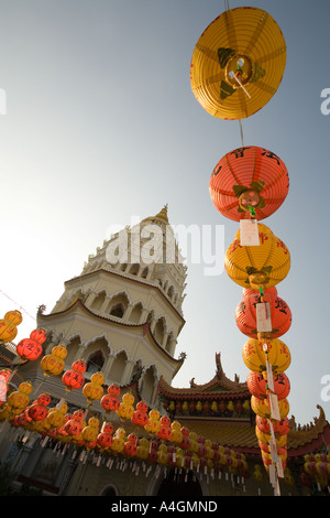 Malaysia Kedah Penang Kek Lok Si-Tempel Ban Po Thar Tausend-Buddha-Pagode Dämmerung Stockfoto