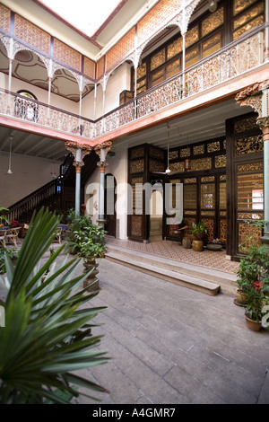 Malaysia Kedah Penang Georgetown Cheong Fatt Tse Mansion Innenhof Stockfoto