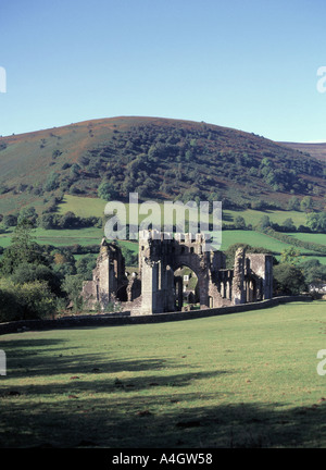 Ruinen von Llanthony Priory Abtei in Brecon Beacons National Park Schwarze Berge Vale von Ewyas nahe Offas Dyke Path & Abergavenny in Monmouthshire Stockfoto