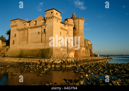 Santa Severa Lazio Italien Castello Orsini Orsini Castle Stockfoto