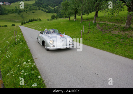 Porsche 356 Pre A gebaut 1954, Oldtimer Rennen Ennstal classic 2005, Steiermark, Österreich Stockfoto