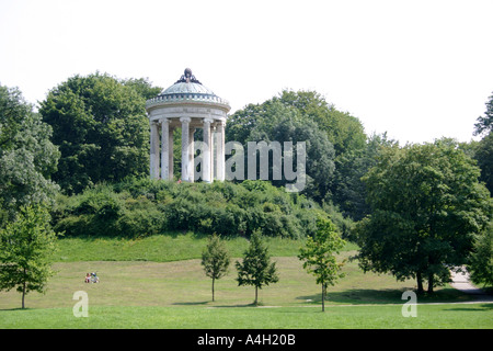 Monopteros, englischer Garten München Bayern Deutschland Stockfoto
