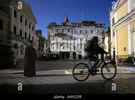Alte Stadt von Kerkyra, Korfu, Griechenland Stockfoto