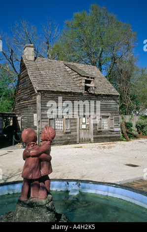 Älteste Schulhaus in St. Augustine Florida USA Stockfoto