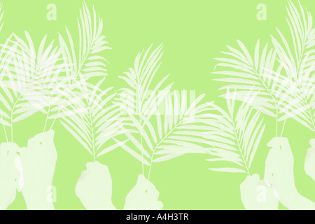 Palmsonntag-Hintergrund Stockfoto