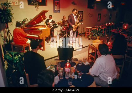 Jazz Musikern in einem Club in Florida USA Stockfoto
