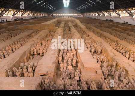 Weitwinkel-Grube 1Terracotta Armee XI China JMH2029 Stockfoto