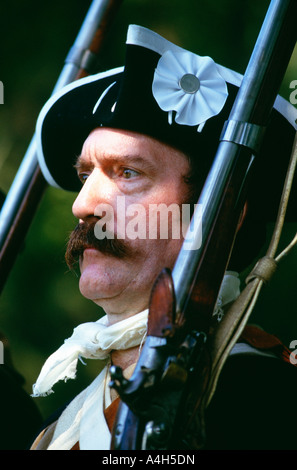 Revolutionäre Feldlager & Reenactment, Brandywine Battlefield Park, Pennsylvania, Usa Stockfoto