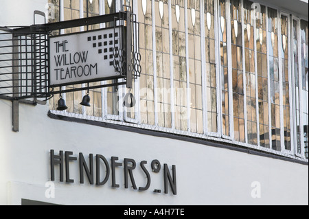 Die Willow Tearoom auf Sauchiehall Street Glasgow Schottland entworfen von Charles Rennie Mackintosh im Jahre 1904 Stockfoto