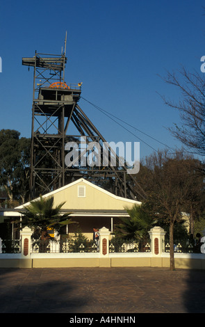 Gold Reef City Bergwerks-Museum Minenschacht Johannesburg in Südafrika Stockfoto