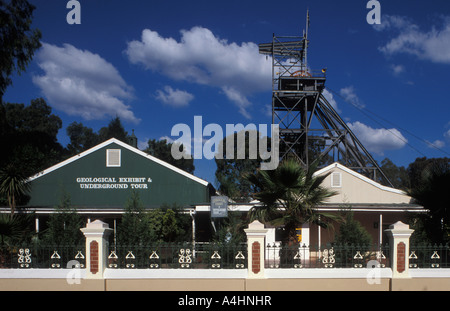 Gold Reef City Bergwerks-Museum Minenschacht Johannesburg in Südafrika Stockfoto