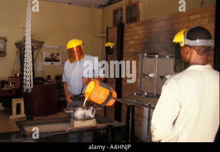 Gold Reef City Mine Museum gold Gießen Johannesburg in Südafrika Stockfoto