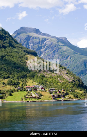 In Geiranger Fjord Geirangerfjord-Geiranger Norwegen Stockfoto