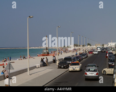 Dubai, öffentlichen Strand in der Nähe von Jumeirah Beach Hotel Stockfoto