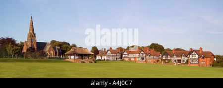 Dorf grüne Thornton Hough Wirral Merseyside England Stockfoto