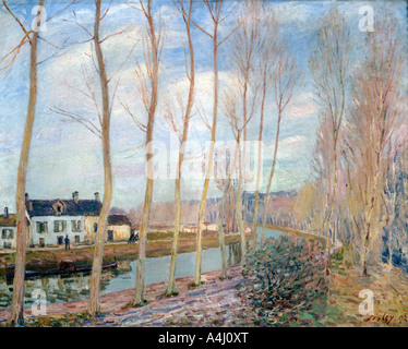 "Die Loing Kanal', 1892. Artist: Alfred Sisley Stockfoto