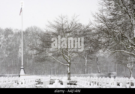 Stolz auf Amerika, den amerikanischen Soldatenfriedhof Madingley, Cambridge Stockfoto