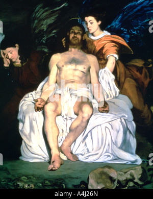 "Die toten Christus und den Engeln', 1864. Künstler: Edouard Manet Stockfoto