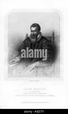 John Napier, Schottischer Mathematiker, Physiker, Astronom und Astrologe, (1870). Artist: S Freeman Stockfoto