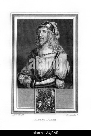 Albrecht Dürer, Deutscher Northern Renaissance Maler und Kupferstecher, (1825). Artist: John Ecke Stockfoto