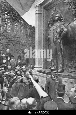 Der Marschall Joffre Tribut an den Marquis De Lafayette, Prospect Park, Brooklyn, New York, USA, 1917. Artist: Unbekannt Stockfoto