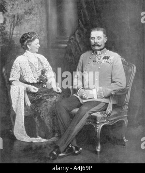 Erzherzog Franz Ferdinand von Österreich und der Sophie, Herzogin von Hohenberg, 1914, (1926). Artist: Unbekannt Stockfoto