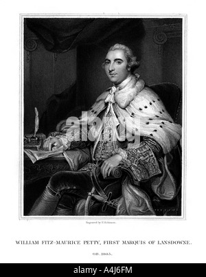 William Petty, 1 Lansdowne, British Whig Staatsmann, (1832). Artist: H Robinson Stockfoto