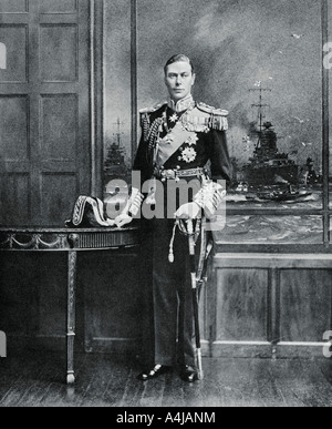 George VI, Admiral der Flotte in der Royal Navy, 1936. Artist: Unbekannt Stockfoto