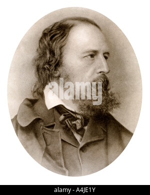 Alfred Lord Tennyson, englischer Dichter, (1909). Artist: M Arnault Stockfoto