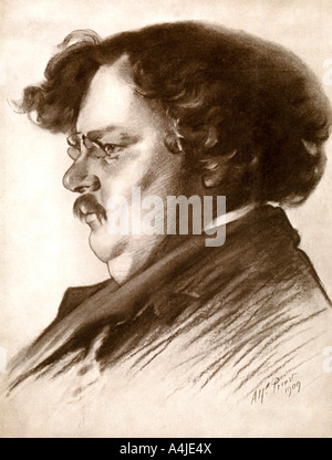 Gilbert Keith Chesterton, englischer Schriftsteller, 1909 (1910). Artist: Alfred Priester Stockfoto