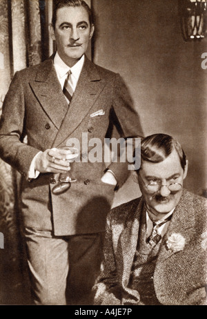 John Barrymore und Lionel Barrymore, US-amerikanischer Schauspieler, 1933. Artist: Unbekannt Stockfoto