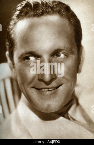 Fredric März, US-amerikanischer Schauspieler, 1933. Artist: Unbekannt Stockfoto